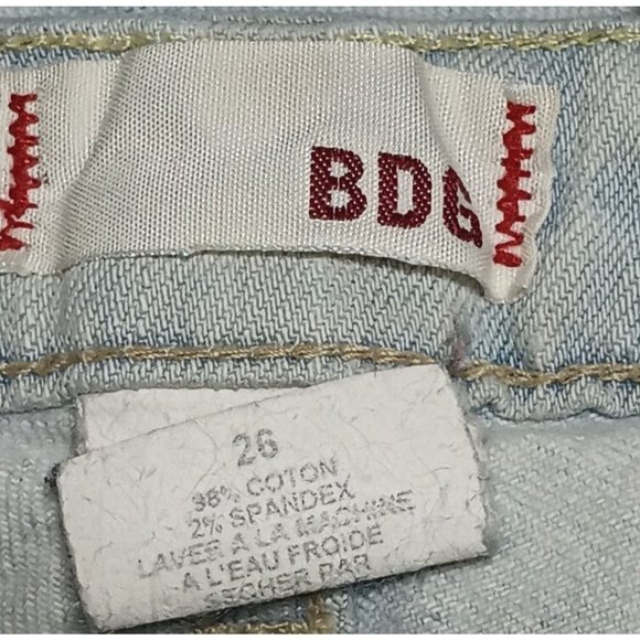 BDG Jeans Womens Size 26 Cigarette Skinny Light Wash Blue Denim - Picture 10 of 12